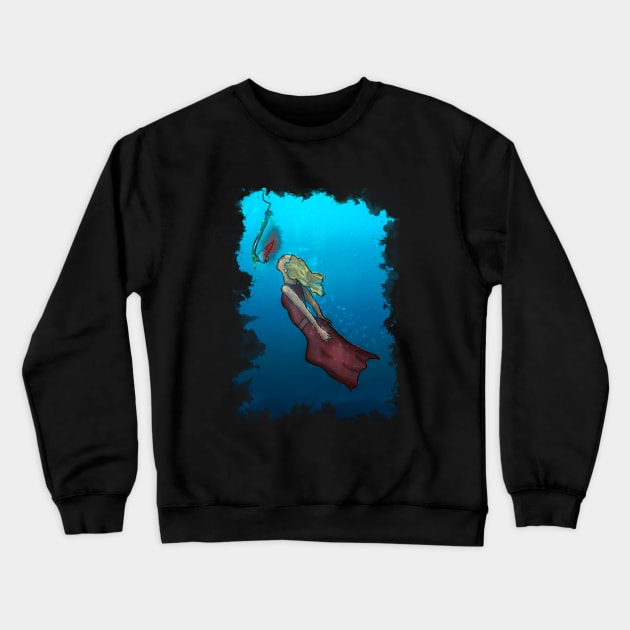 Caught on the sea Crewneck Sweatshirt by lleganyes